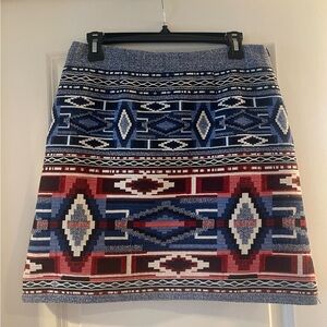 Geometric mini skirt